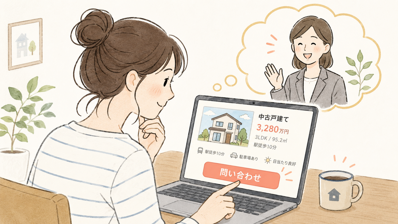 同じ物件が５社から出てる。問い合わせ先の見つけ方